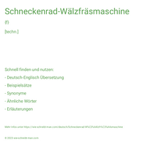 Schneckenrad-Wälzfräsmaschine