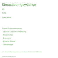 Storaxbaumgewächse