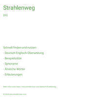 Strahlenweg