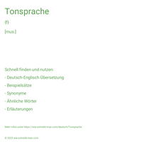 Tonsprache