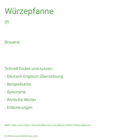 Würzepfanne