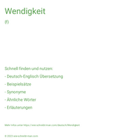 Wendigkeit