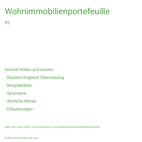 Wohnimmobilienportefeuille