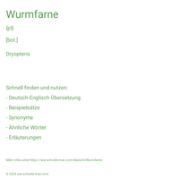 Wurmfarne