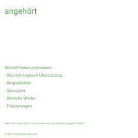 angehört