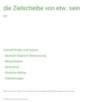 die Zielscheibe von etw. sein