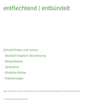 entflechtend | entbündelt