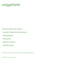 weggeharkt