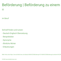 Beförderung | Beförderung zu einem höheren Dienstgrad