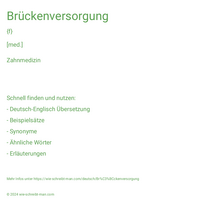 Brückenversorgung