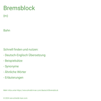 Bremsblock