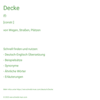 Decke