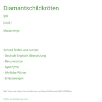 Diamantschildkröten