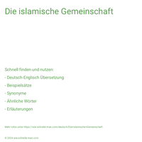 Die islamische Gemeinschaft