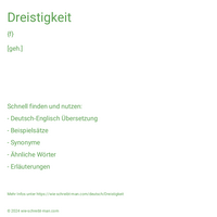 Dreistigkeit