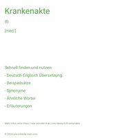 Krankenakte