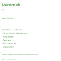 Mundstück