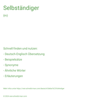 Selbständiger