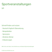 Sportveranstaltungen