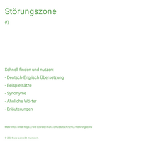 Störungszone