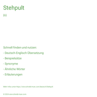 Stehpult