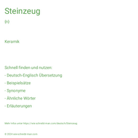 Steinzeug