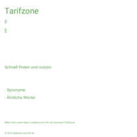 Tarifzone