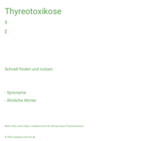 Thyreotoxikose