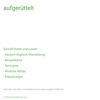 aufgerüttelt