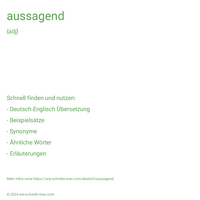 aussagend