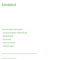 bördelnd