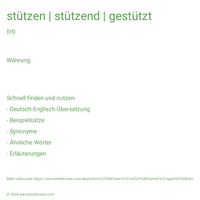 stutzen | stutzend | gestutzt