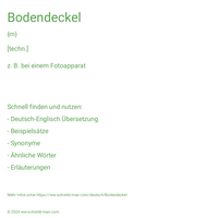 Bodendeckel