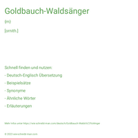 Goldbauch-Waldsänger