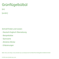 Grünflügelbülbül