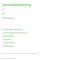 Justizbehinderung