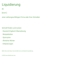 Liquidierung