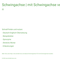 Schwingachse | mit Schwingachse versehen