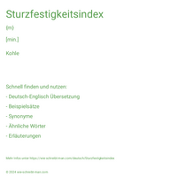 Sturzfestigkeitsindex