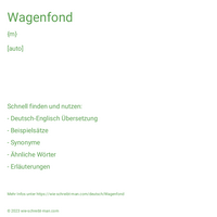 Wagenfond