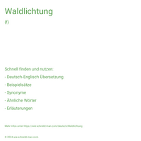 Waldlichtung