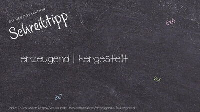 Schreibtipp erzeugend | hergestellt