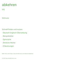 abkehren