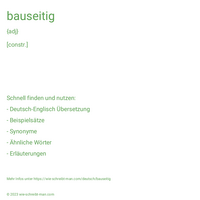 bauseitig