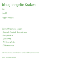 blaugeringelte Kraken