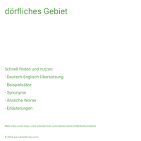 dörfliches Gebiet