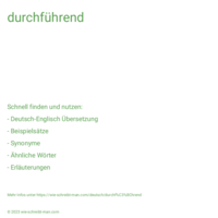 durchführend