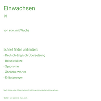 Einwachsen