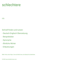 schlechtere