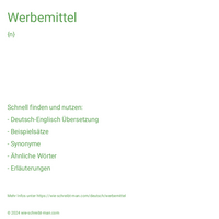 Werbemittel